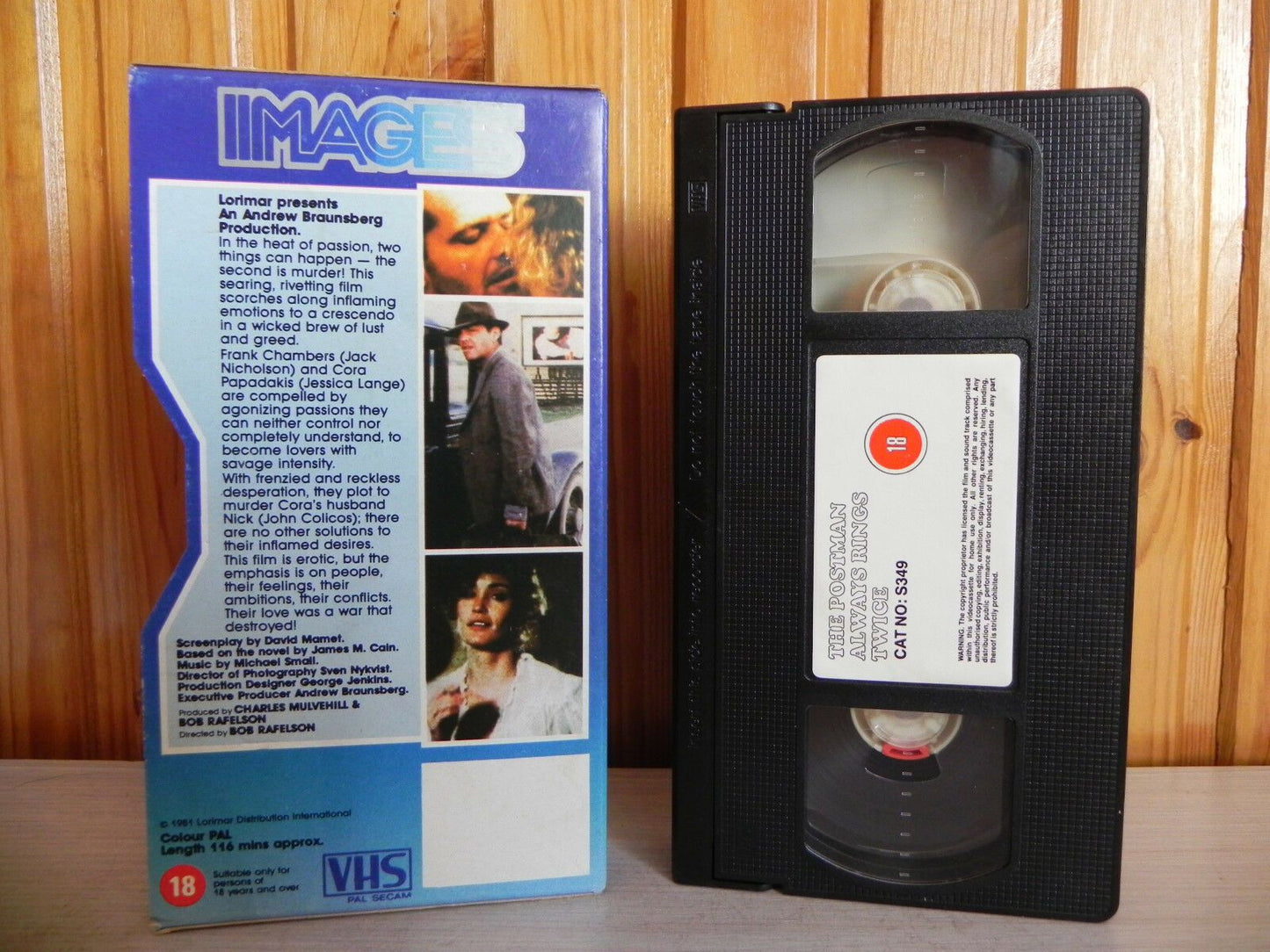 The Postman Always Rings Twice (1981): Drama - Carton Box - Jack Nicholson - VHS-