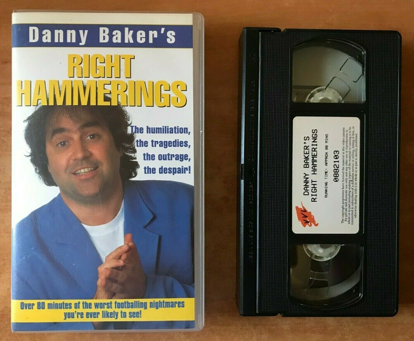 Right Hammerings; [Danny Baker]: Footballing Nightmares - Comedy - Sports - VHS-