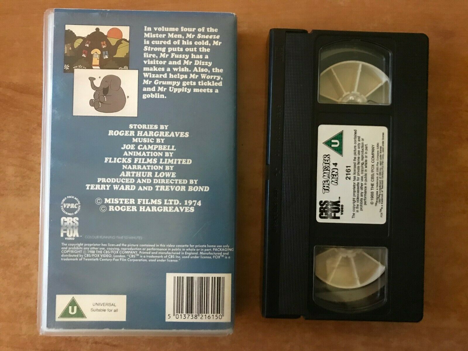 Mr. Men (Vol. 4); [Roger Hargreaves]: Mr. Sneeze - Mr. Dizzy - Animated - VHS-