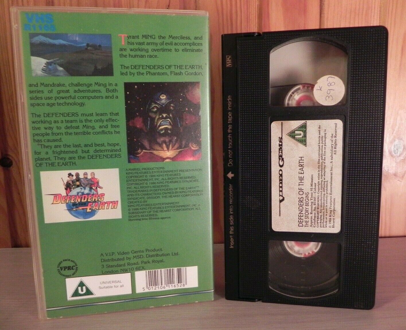 Defenders Of The Earth: Only They Can Sace Us - Action Animation - Kids - VHS-