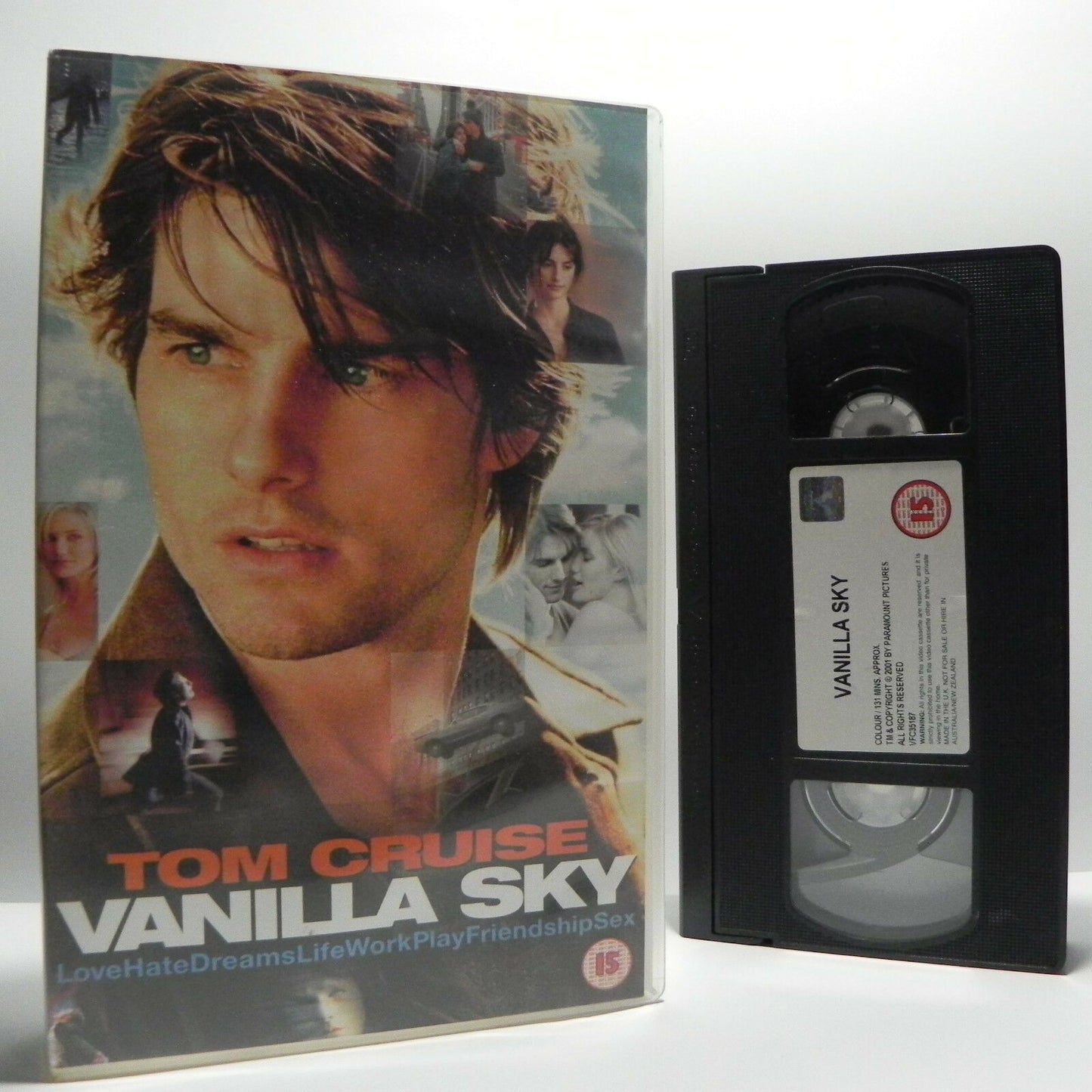 Vanilla Sky: Large Box - Sci-Fi Psychological Thriller - T.Cruise/C.Diaz - VHS-