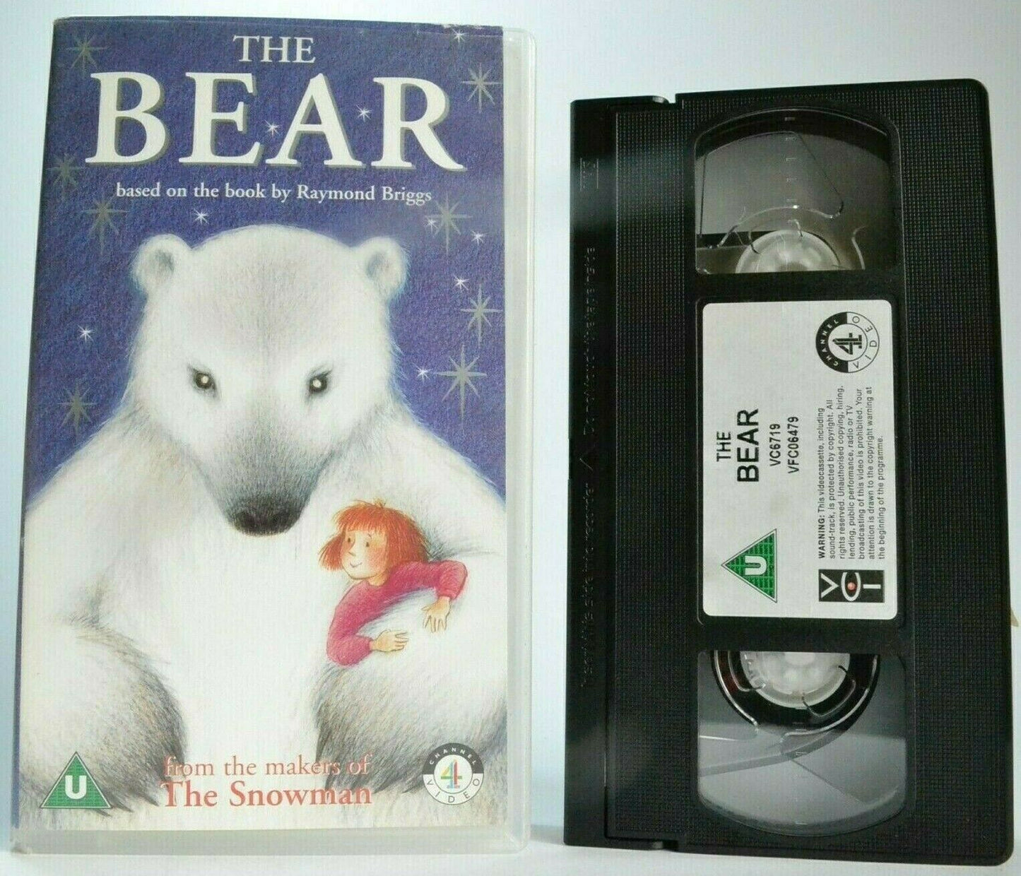 The Bear (1998); [Raymond Briggs] Christmas Animation - Children's - Pal VHS-