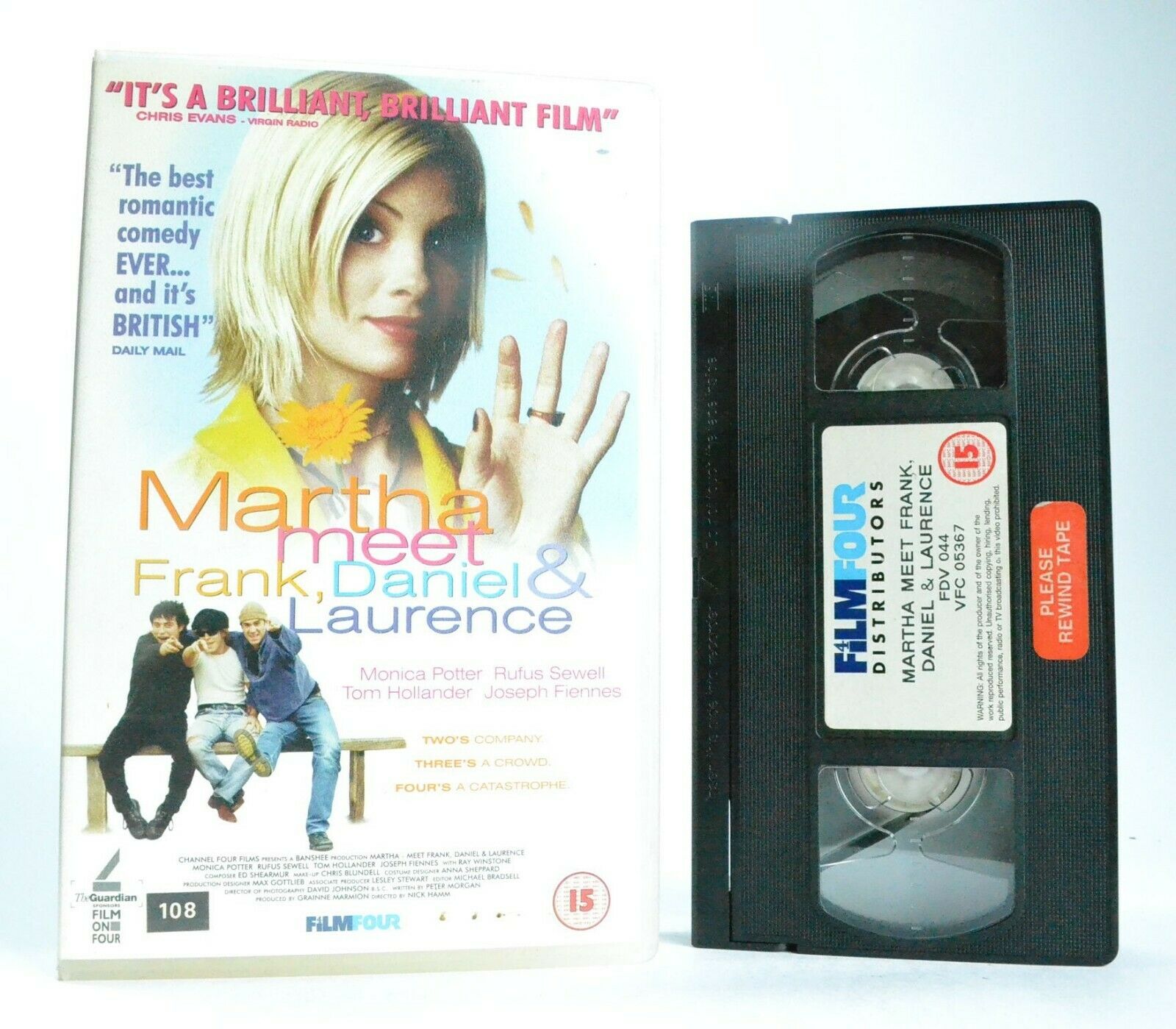 Martha Meet Frank, Daniel And Laurence: Romantic Comedy (1998) - Large Box - VHS-