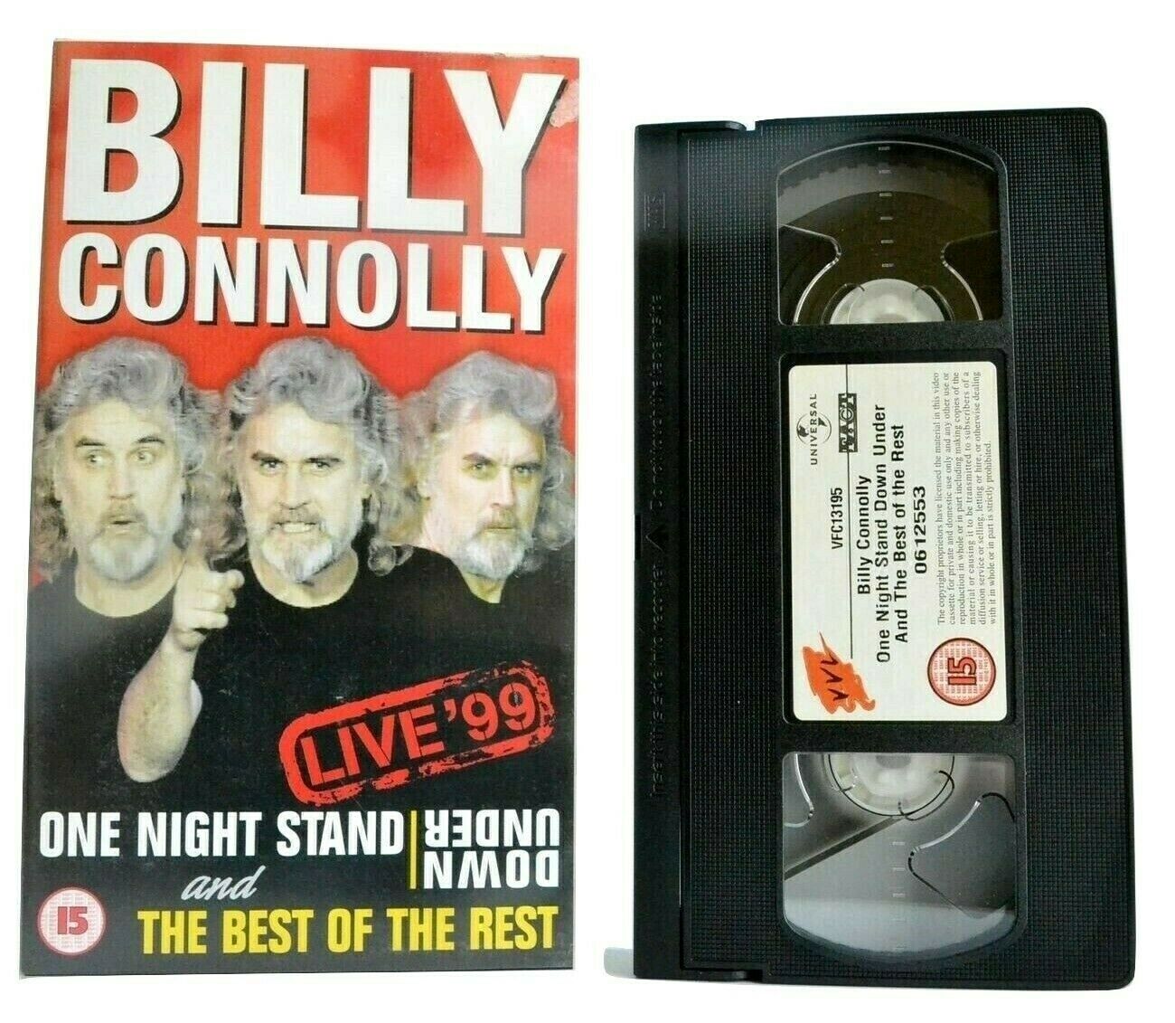 Billy Connolly Live'99: One Night Stand/Down Under - Stand-Up - Comedy - Pal VHS-