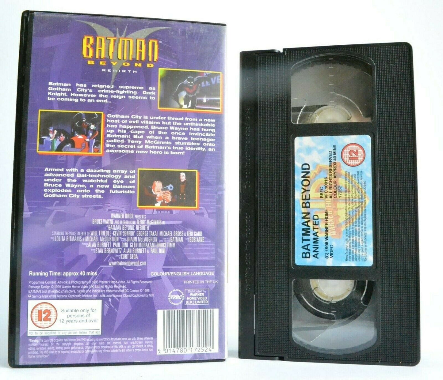Batman Beyond: Rebirth - Aci-Fi/Action - Animated Adventures - Children's - VHS-