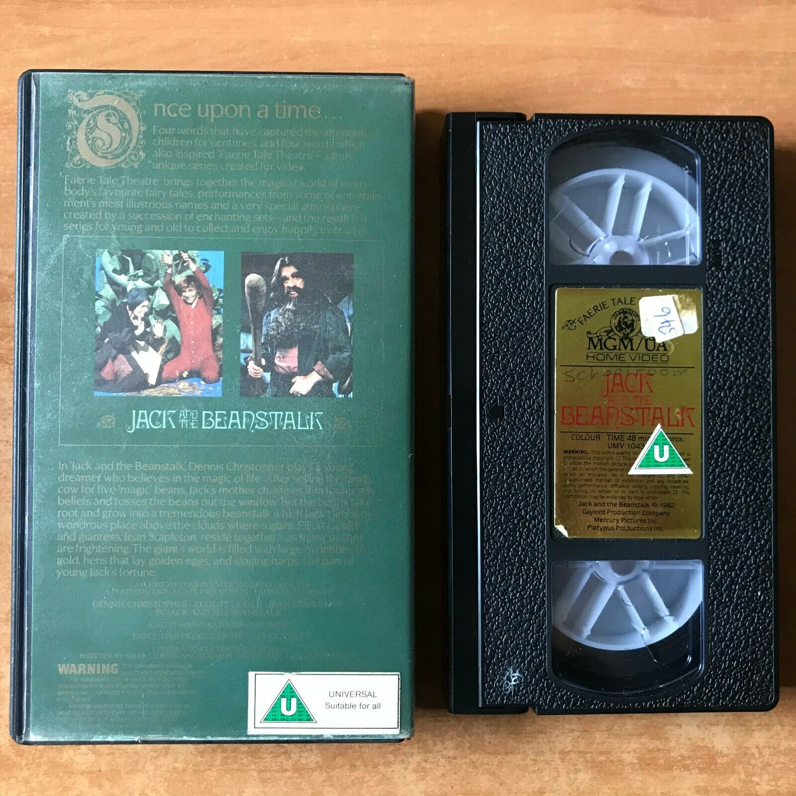 Jack Beanstalk; [Pre-Cert] Faerie Tale Theatre - Elliott Gould - Kids - Pal VHS-