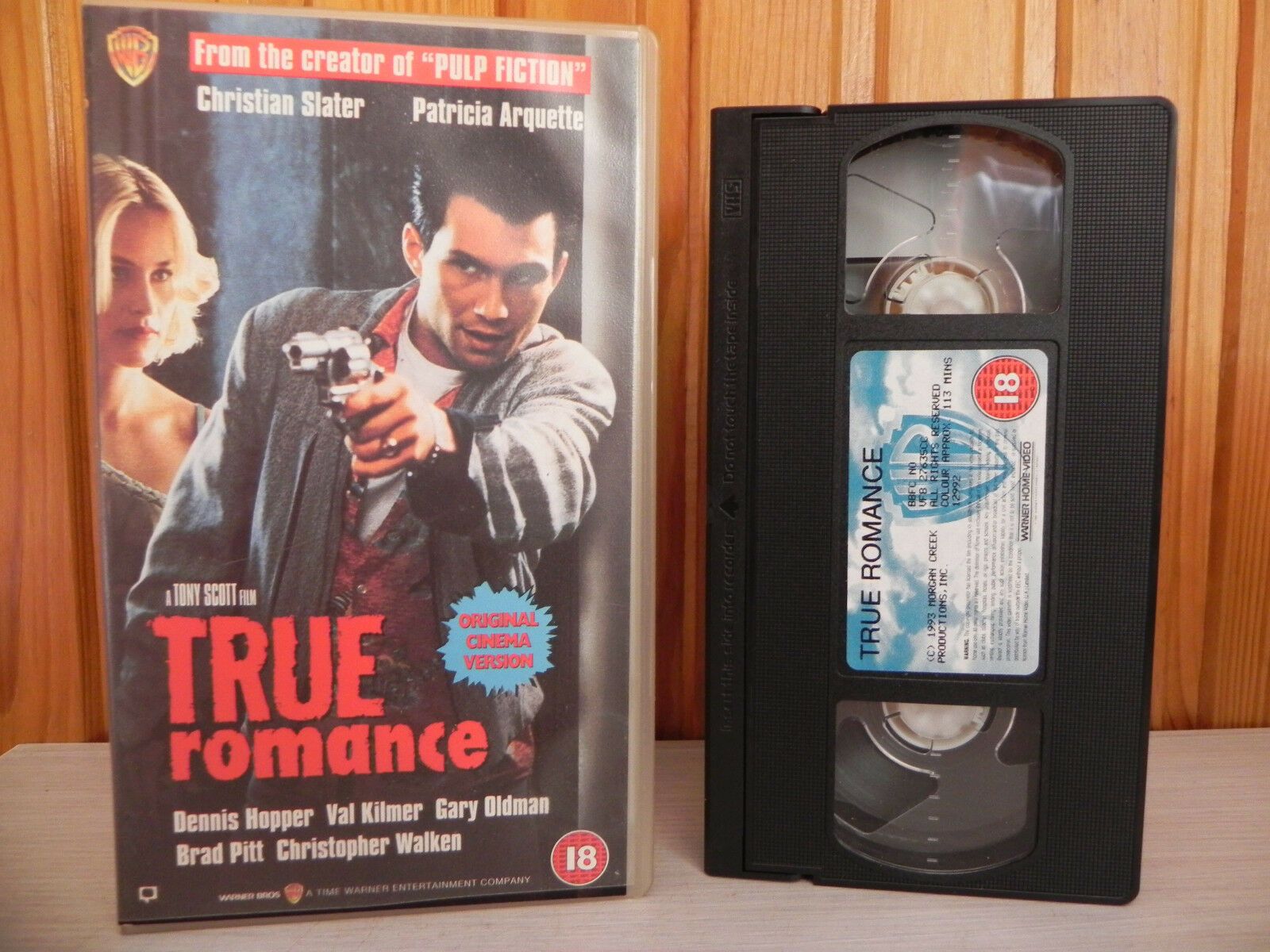 True Romance - Warner Home - Original Cinema Version - Christian Slater - VHS-