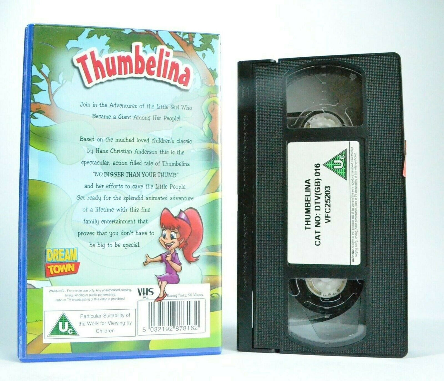 Thumbelina: Based On H.C.Andersen Children's Classic - Animated Adventures - VHS-