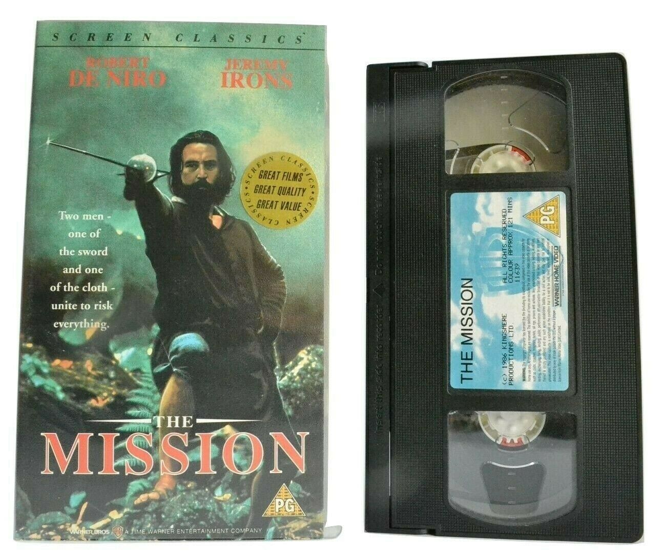 The Mission (1986): Robert De Niro / Jeremy Irons [Screen Classics] Drama - VHS-