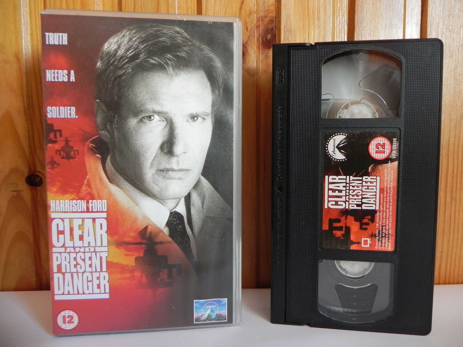 Clear And Present Danger - Paramount - Action - Drama - Harrison Ford - Pal VHS-
