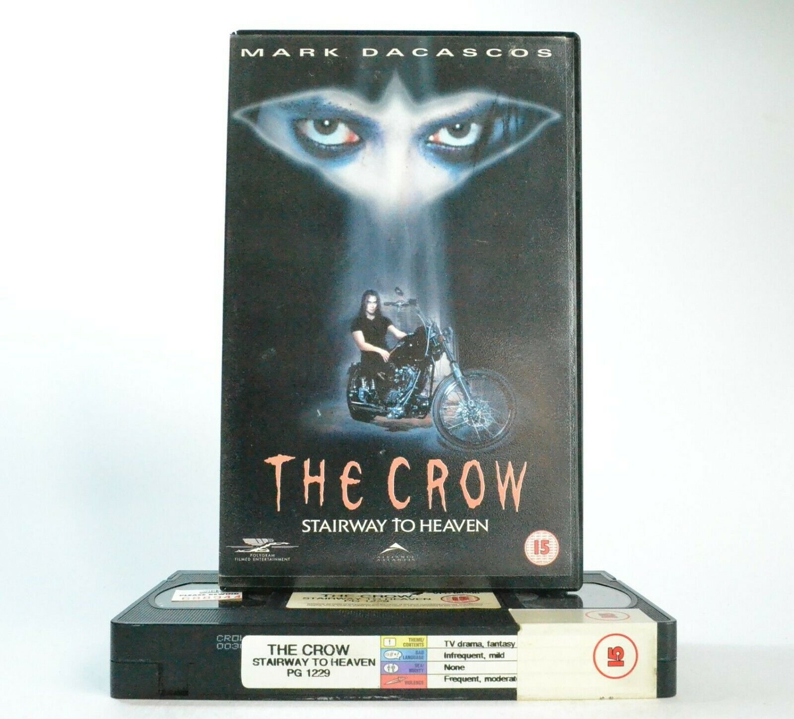 The Crow: Stairway To Heaven - T.V. Movie - V.Rare Large Box - M.Dacascos - VHS-
