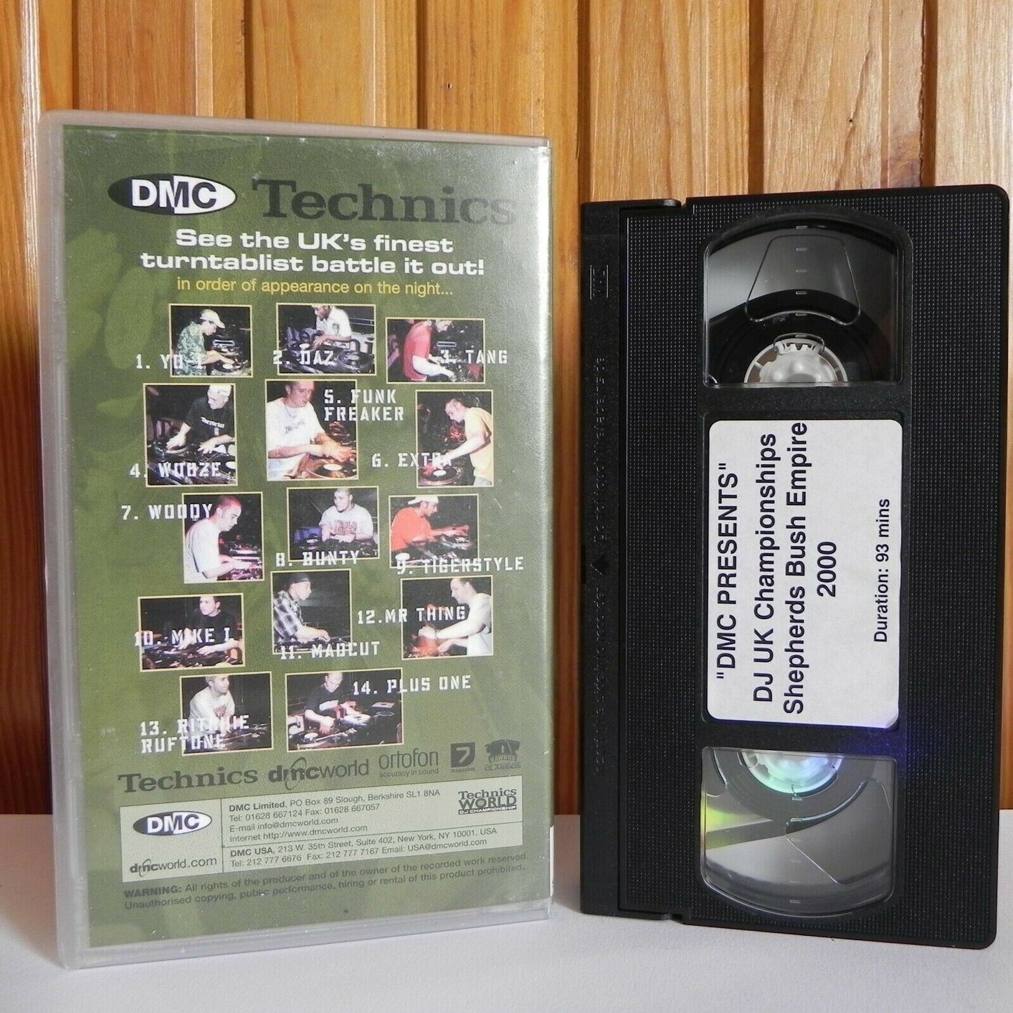 DMC Technics UK DJ Champioship 2000 - 15th July - Shepherds Bush Empire - VHS-