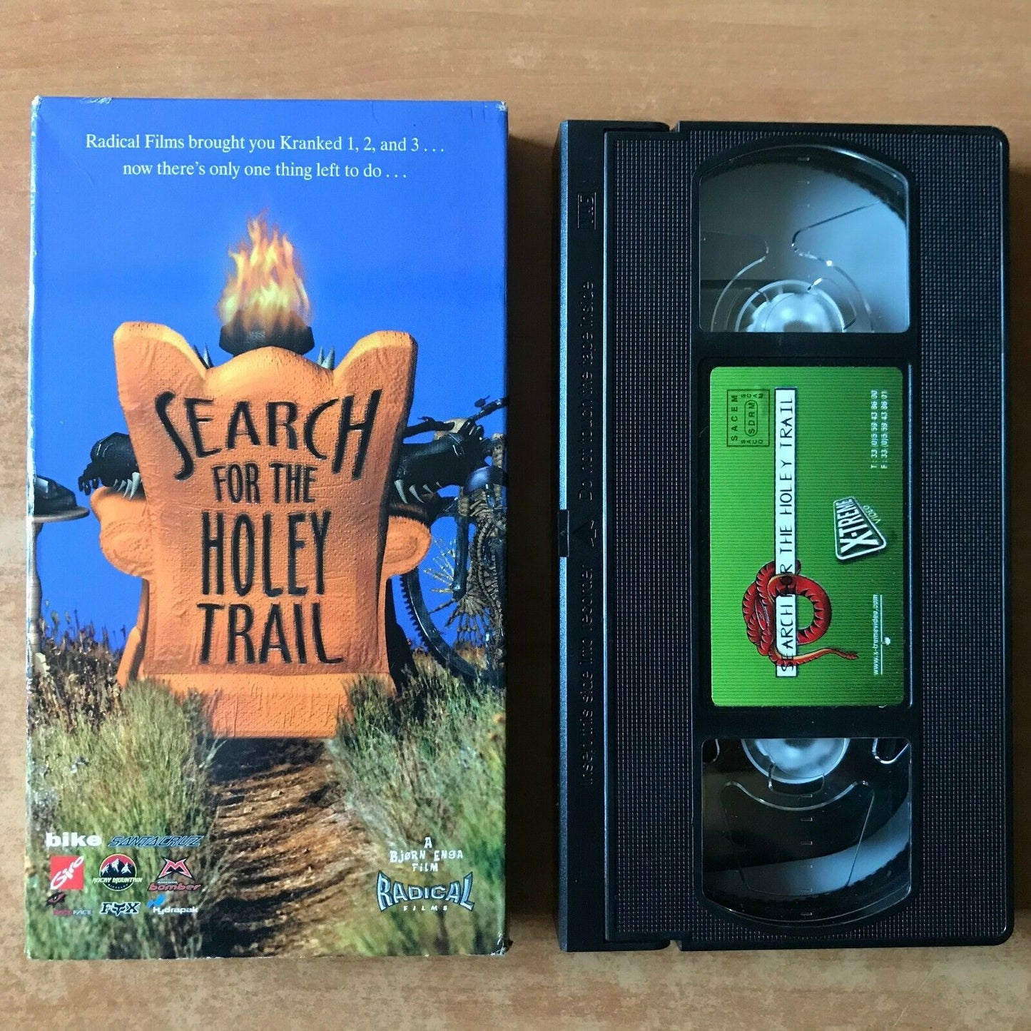 Search For The Holey Trail; [Carton Box] Mountain Biking - Dangerous Dan - VHS-