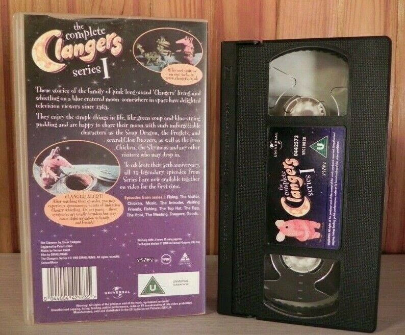The Complete Clangers, Series 1 - Stop-Motion Children's TV Series - Pal VHS-