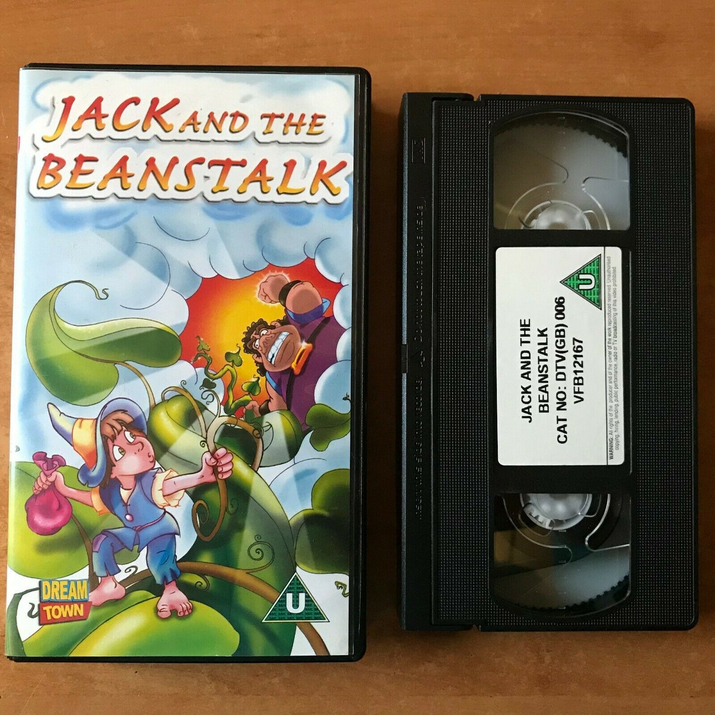 Jack And The Beanstalk [Dream Town] Animated Fairy Tale - Children's - Pal VHS-