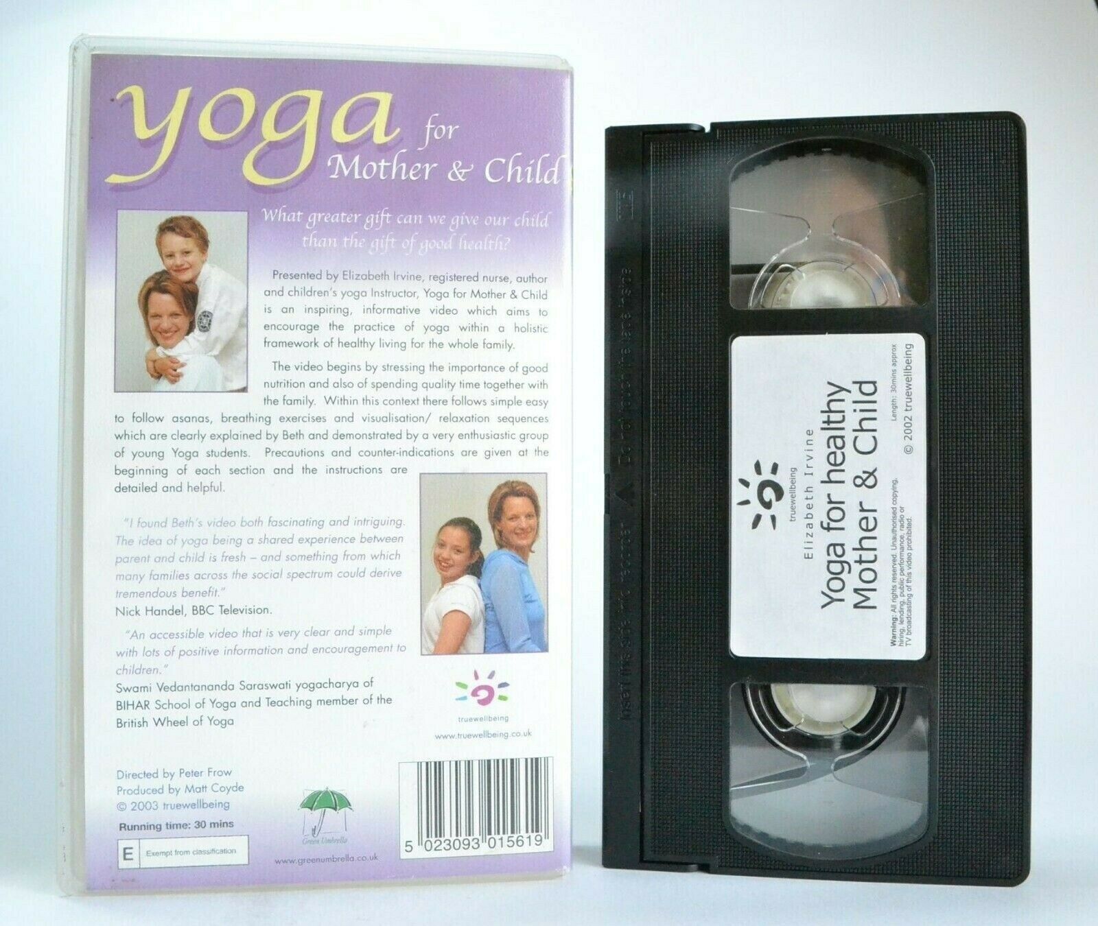 Yoga For Mother And Child: By Elizabeth Irvine - Exercises - Fitness - Pal VHS-