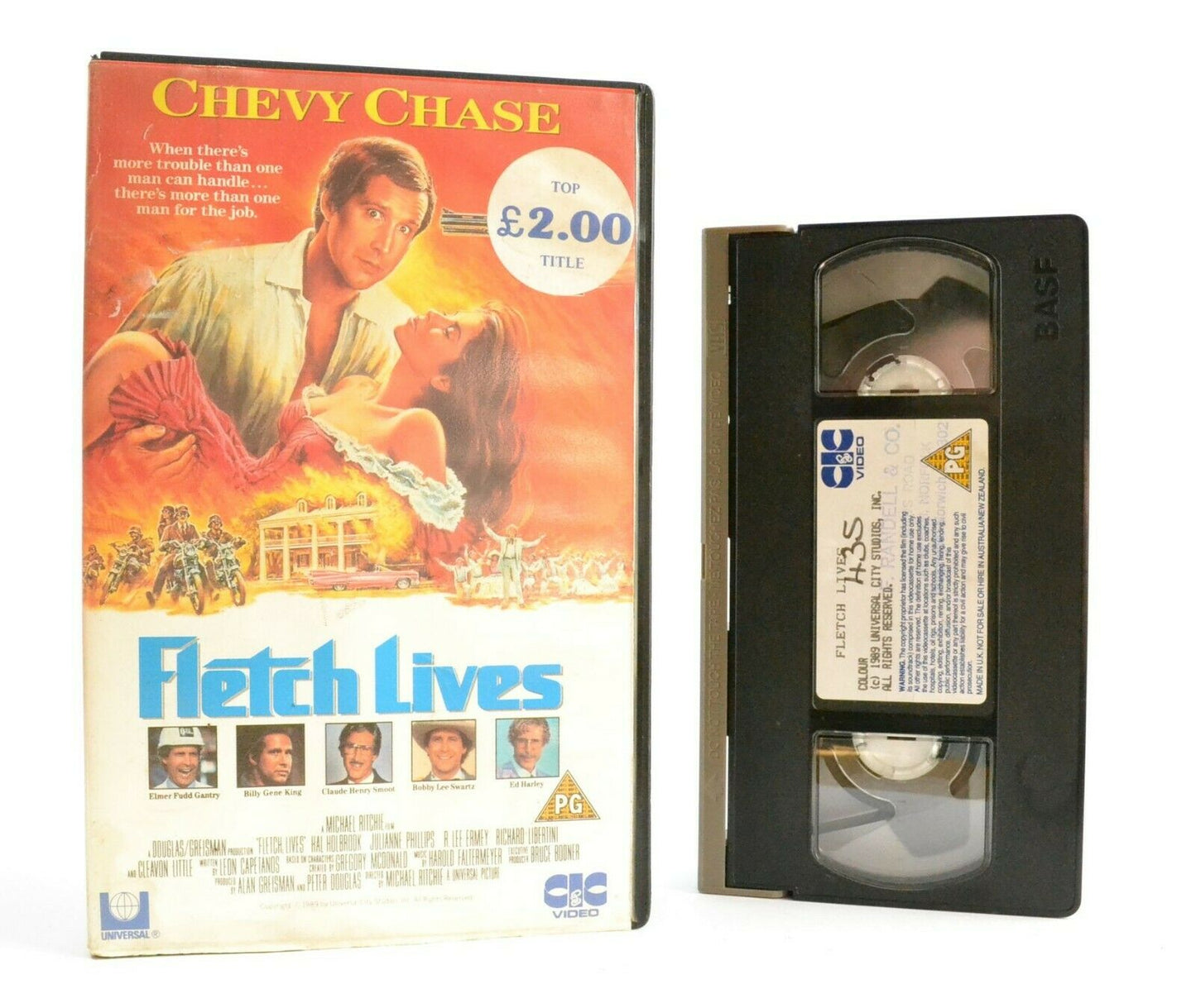 Fletch Lives: CIC Video (1989) - Comedy Classic - Large Box - Chevy Chase - VHS-