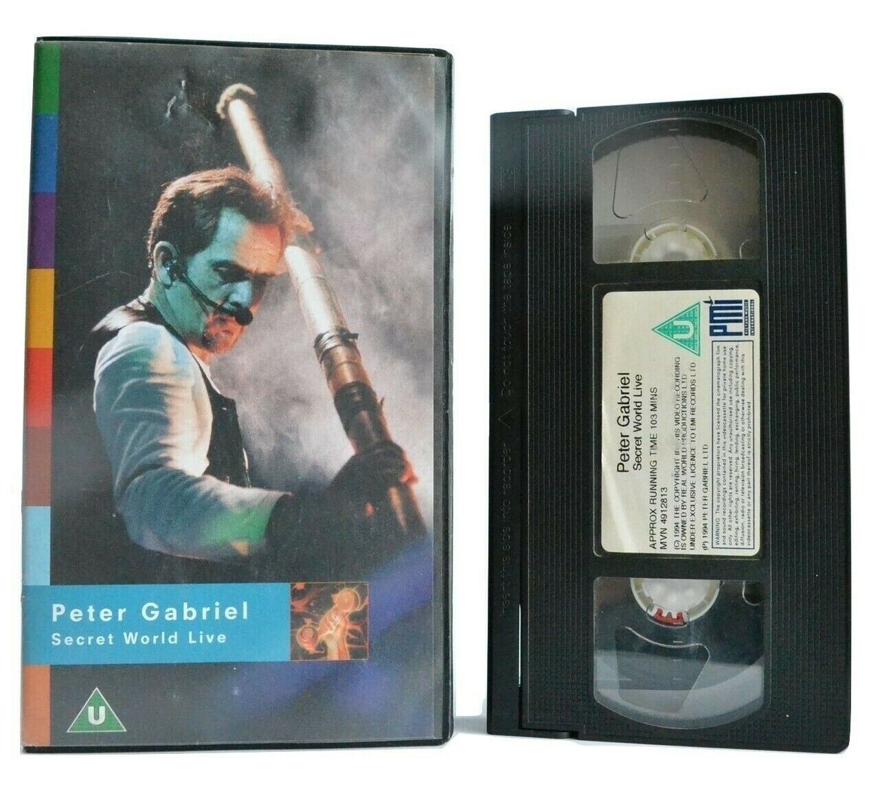 Peter Gabriel: Secret World Live - Concert - Performance - Rock Music - Pal VHS-