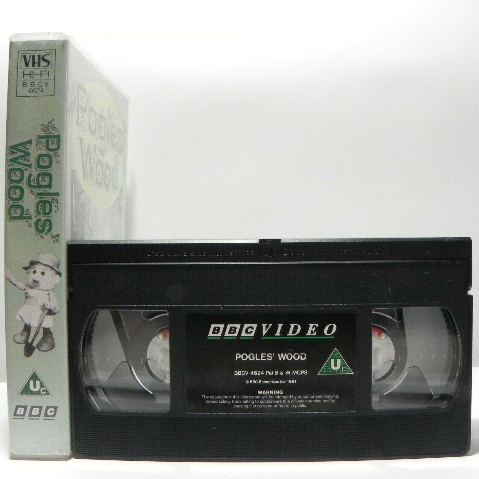 Pogless Wood: 4 Stories - By Olivier Postgate - Animated - Children's - Pal VHS-