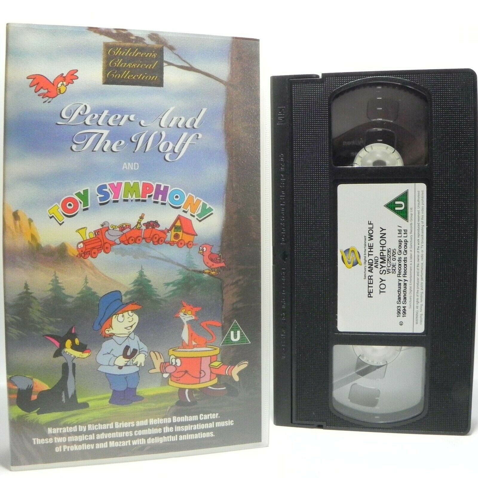 Peter And The Wolf And Toy Symphony - Children's Classical Collection - Pal VHS-