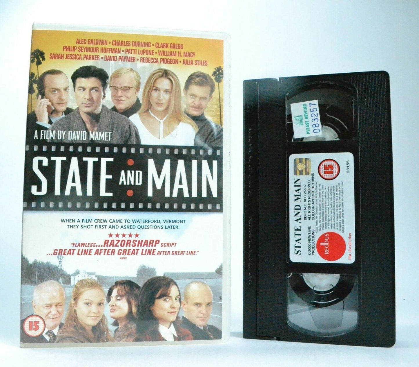 State And Main: P.Seymour Hoffman/W.H.Macy - Comedy (2000) - Large Box - Pal VHS-