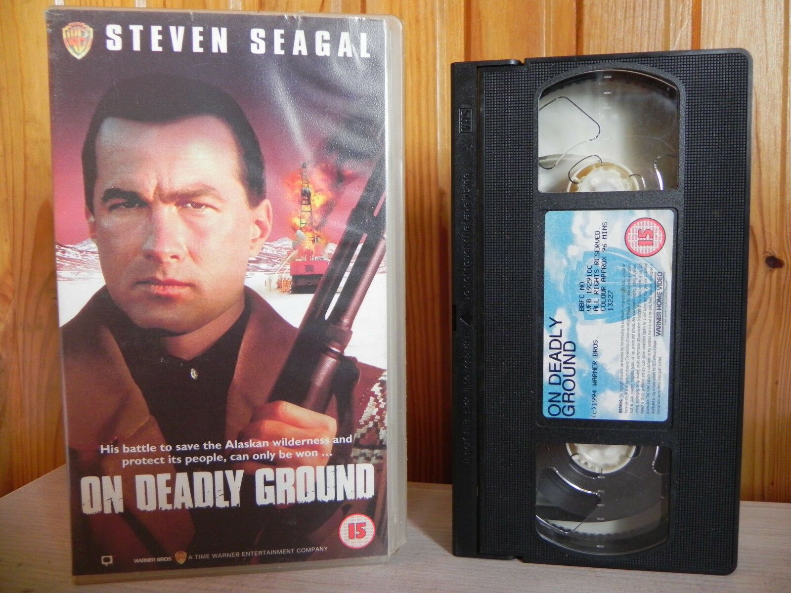 On Deadly Ground - Warner Home - Aikido Thriller (Deleted) Steven Seagal - VHS-