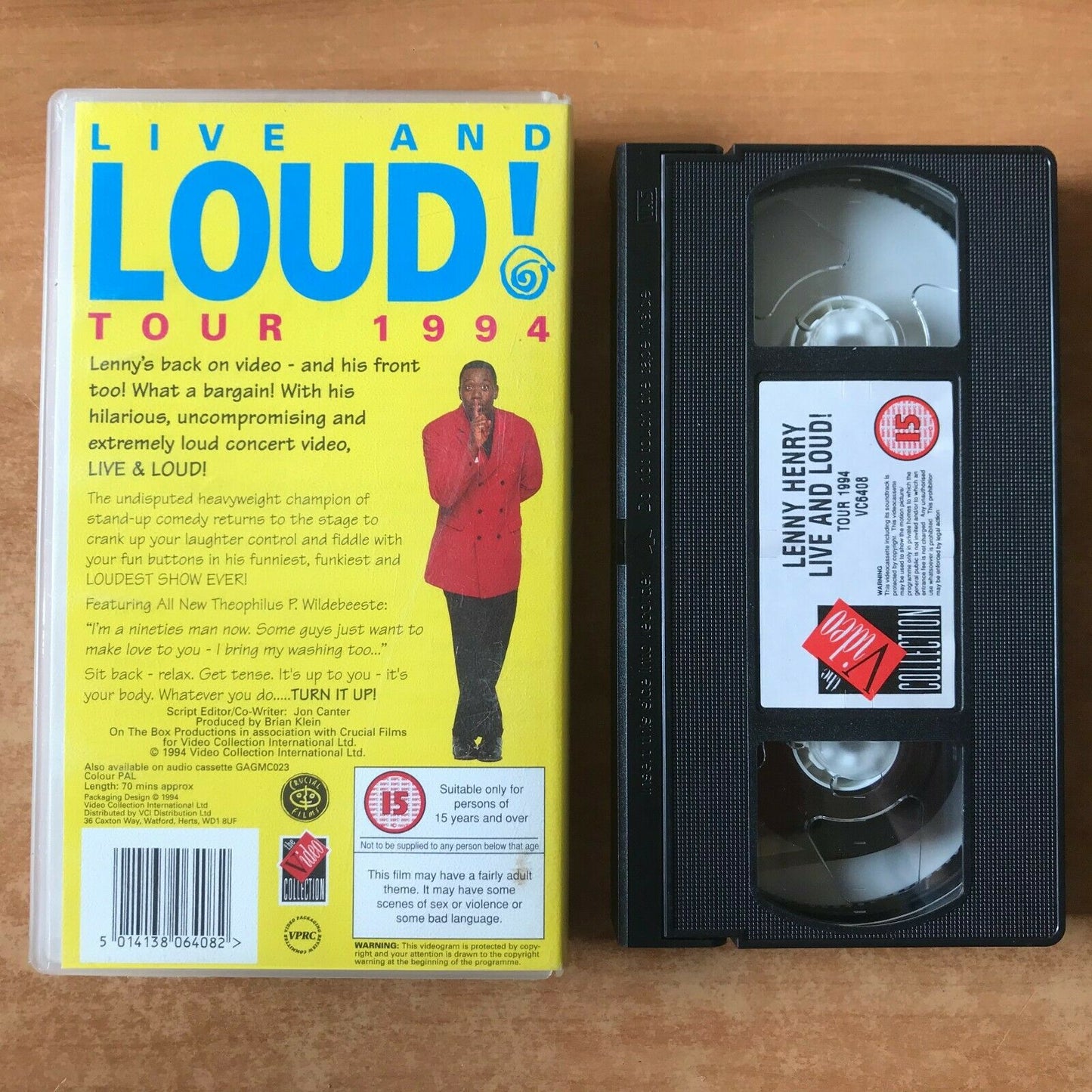 Lenny Henry: Live And Loud 94; Stand-Up Comedy; Theophilus P. Wildebeeste - VHS-