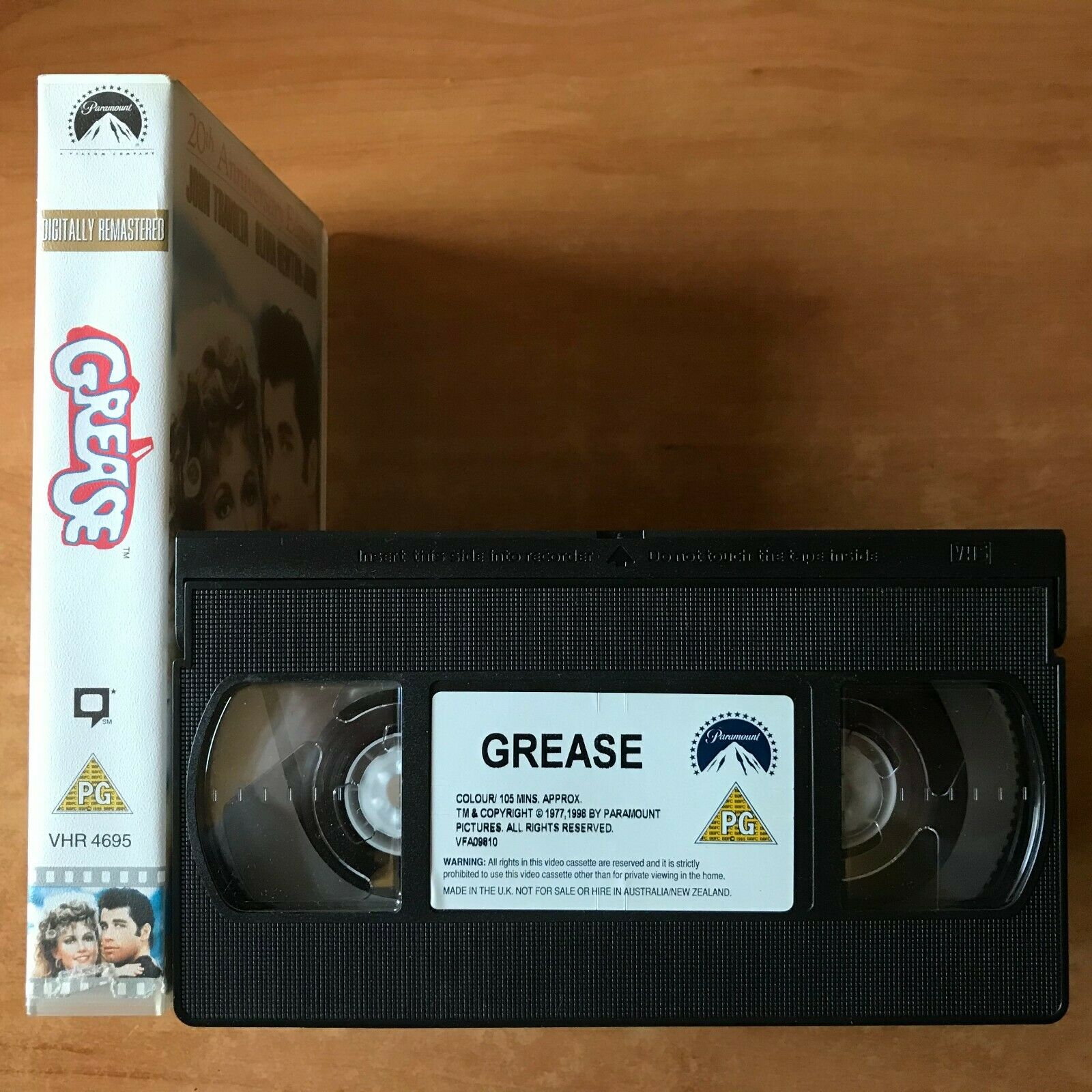 Grease (1978); [Digitally Remastered] Including Video Bonus - Musical - Pal VHS-
