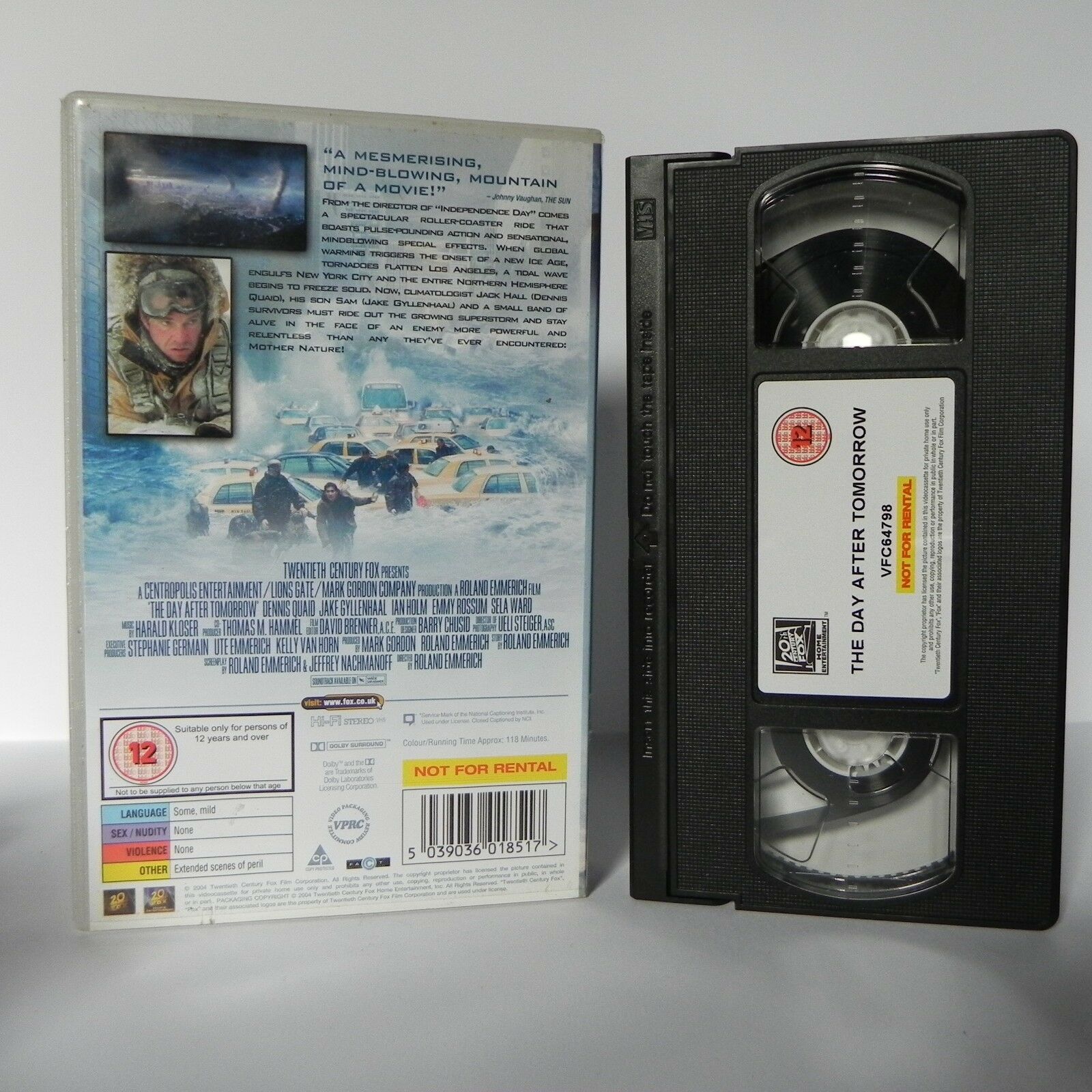 The Day After Tomorrow: Instant [Ice-Age] Apocalypse - Dennis Quaid Scifi - VHS-