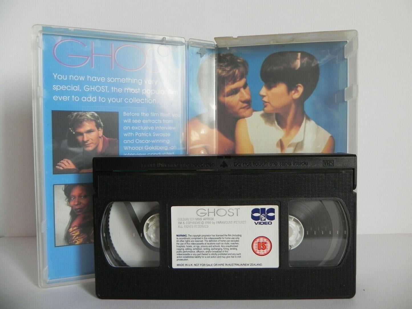Ghost - Classic Romance - Patrick Swayze - Demi Moore - Whoopi Goldberg - VHS-