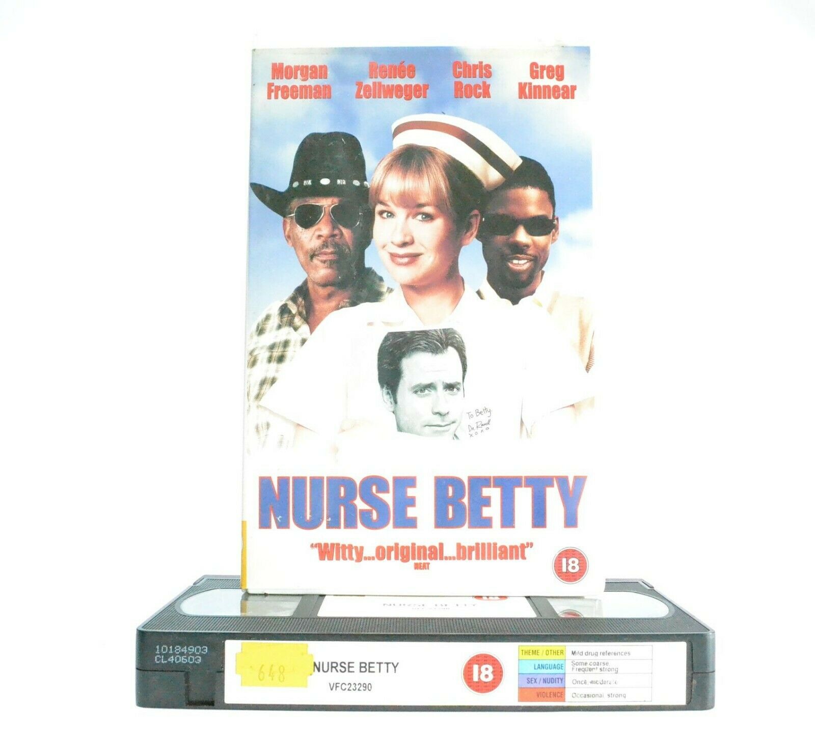 Nurse Betty: Black Comedy (2000) - Large Box - Ex-Rental - Renee Zellweger - VHS-