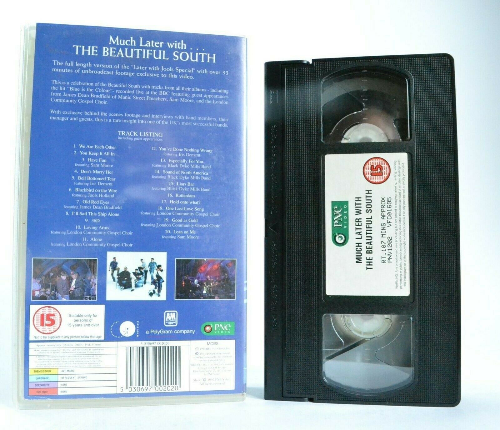 Much Later With...The Beautiful South - Live Performances - Gospel Music - VHS-