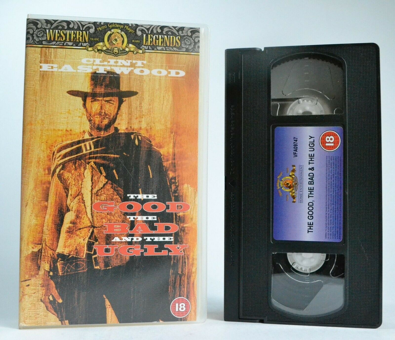 The Good, The Bad And The Ugly: Italian Spaghetti Western - C.Eastwood - Pal VHS-