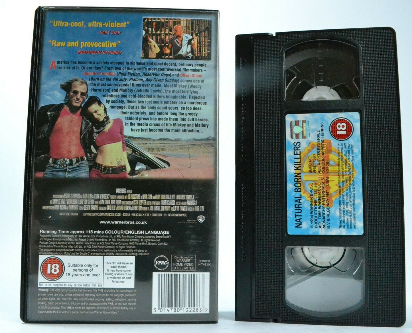 Natural Born Killers: W. Harrelson & J. Lewis - Thriller [Oliver Stone] - VHS-