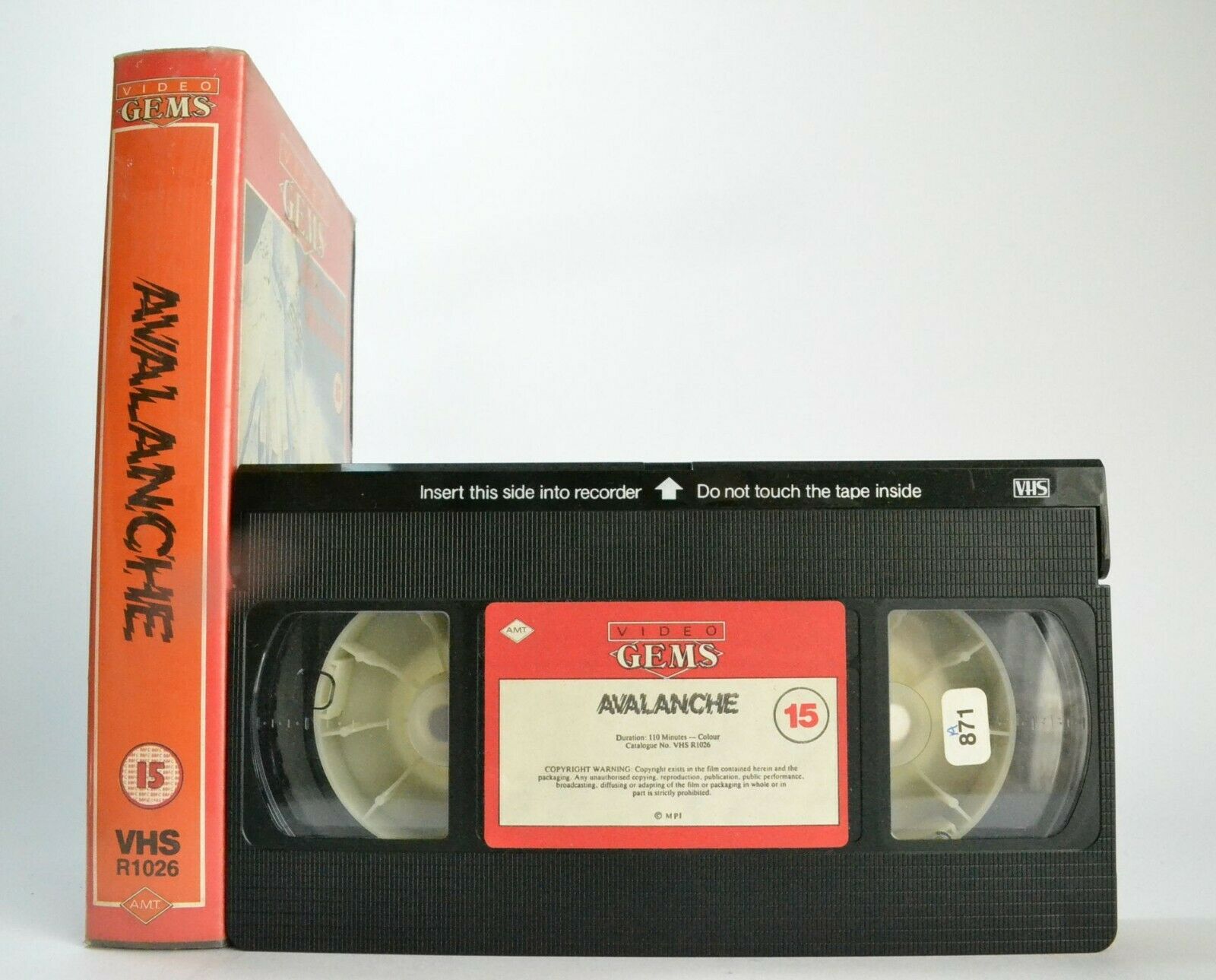 Avalanche; Psychotronic Action - Disaster Drama - Rock Hudson / Mia Farrow - VHS-