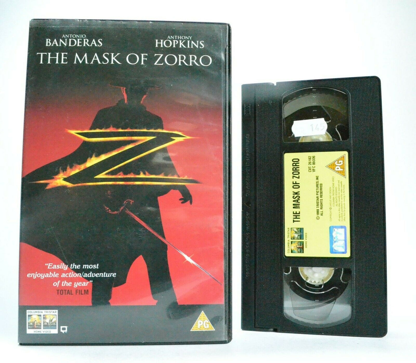 The Mask Of Zorro: Swashbuckler Film (1998) - Large Box - Antonio Banderas - VHS-