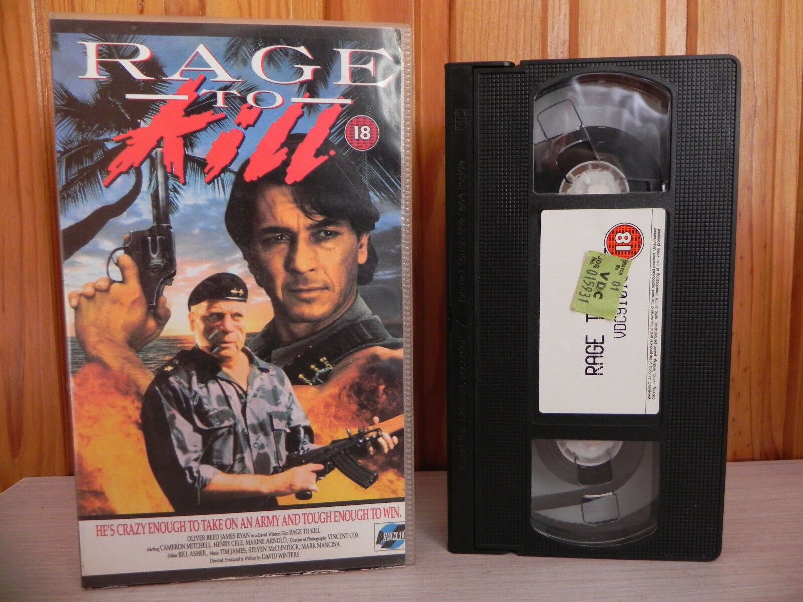 Rage To Kill - Braveworld - Action - Cameron Mitchell - Maxine Arnold - Pal VHS-