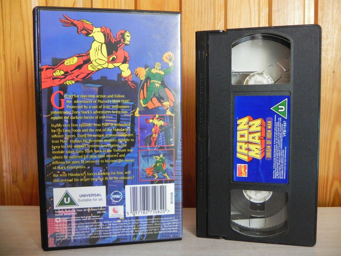 Iron Man: Origin Of Iron Man - Special Edition - Action - Animated - Kids - VHS-
