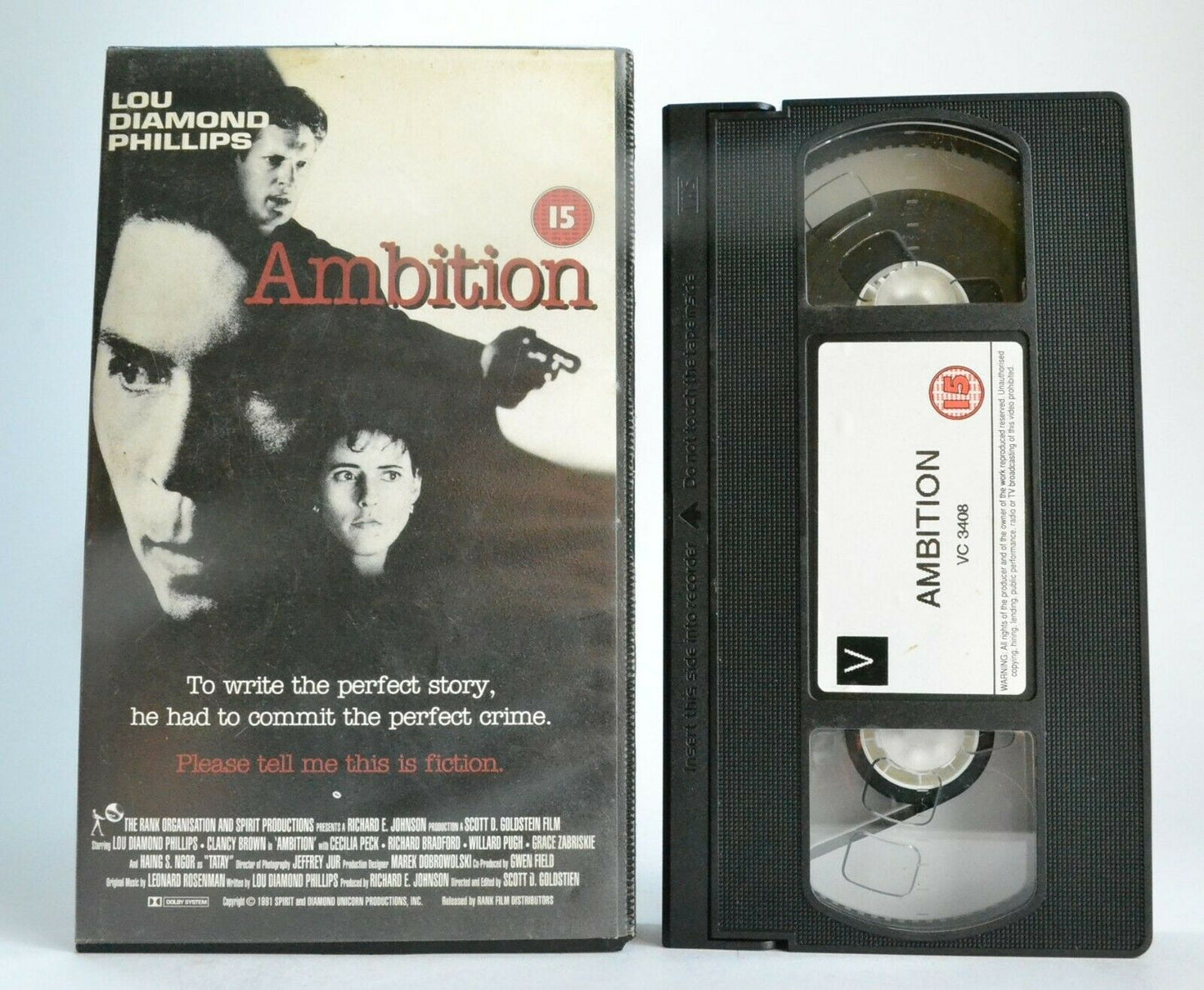 Ambition - Psychological Thriller - Serial Killer - Lou Diamond Phillips - VHS-