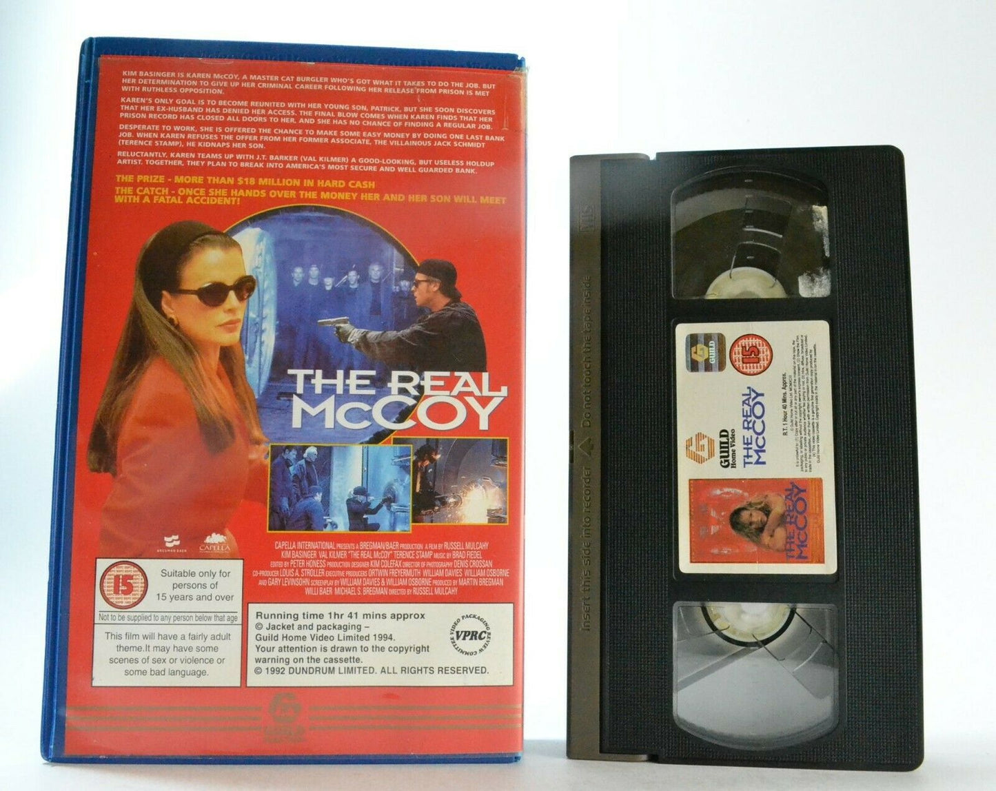 The Real McCoy: Crime Thriller [Large Box] Kim Basinger / Val Kilmer - Pal VHS-