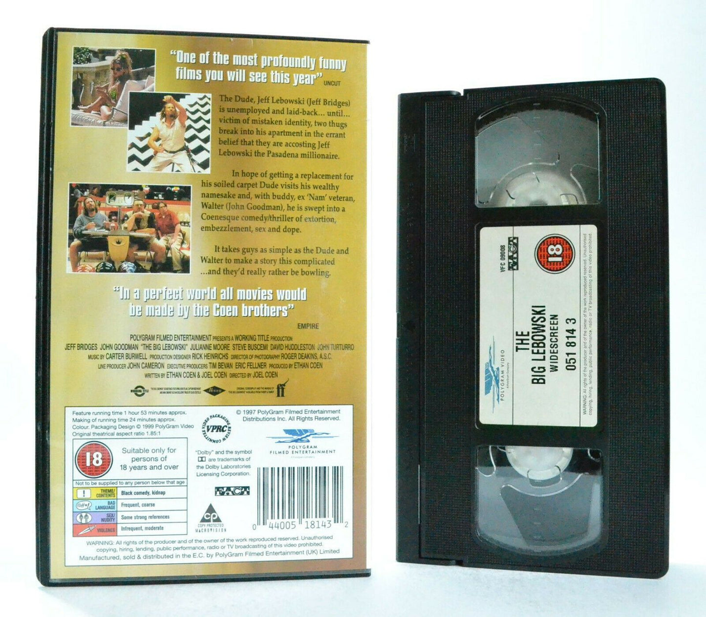 Big Lebowski - PolyGram - Black Comedy - Wide Screen - Collector's Edition - VHS-