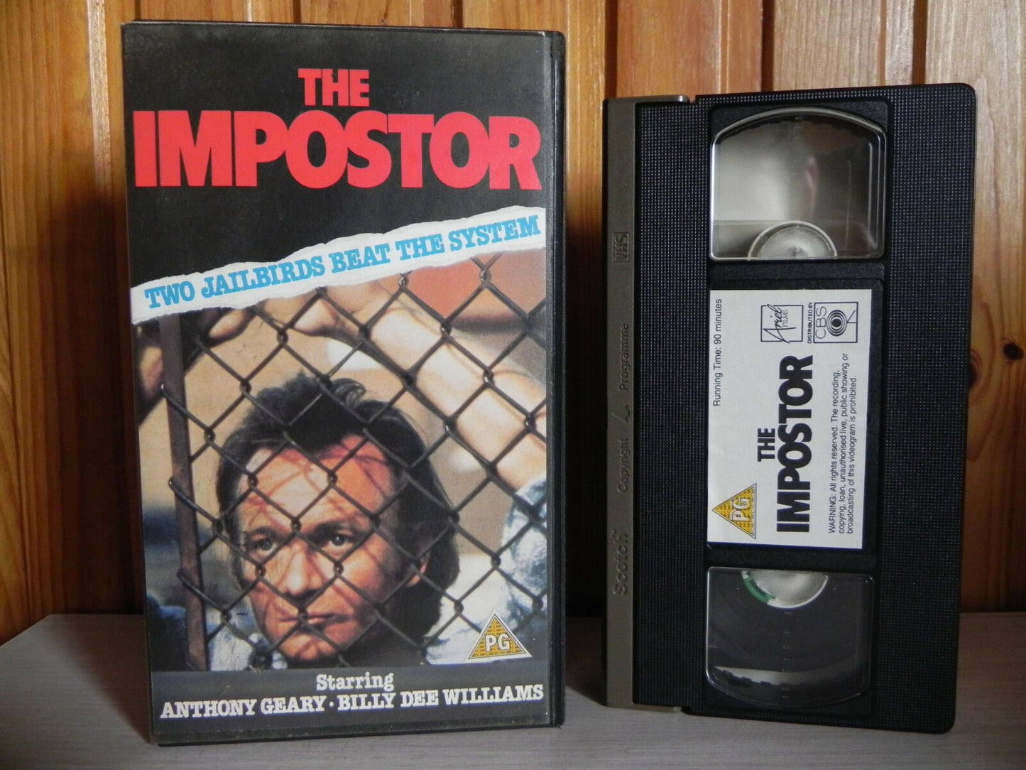 The Imposter - Prison Exploitation - Billy Williams -Tony Geary - Pre-Cert - VHS-