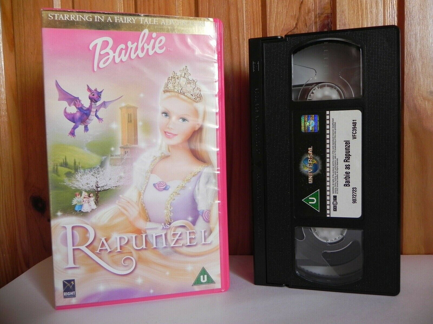 Barbie The Rapunzel - Universal - Animated - Adventure - Children's - Pal VHS-