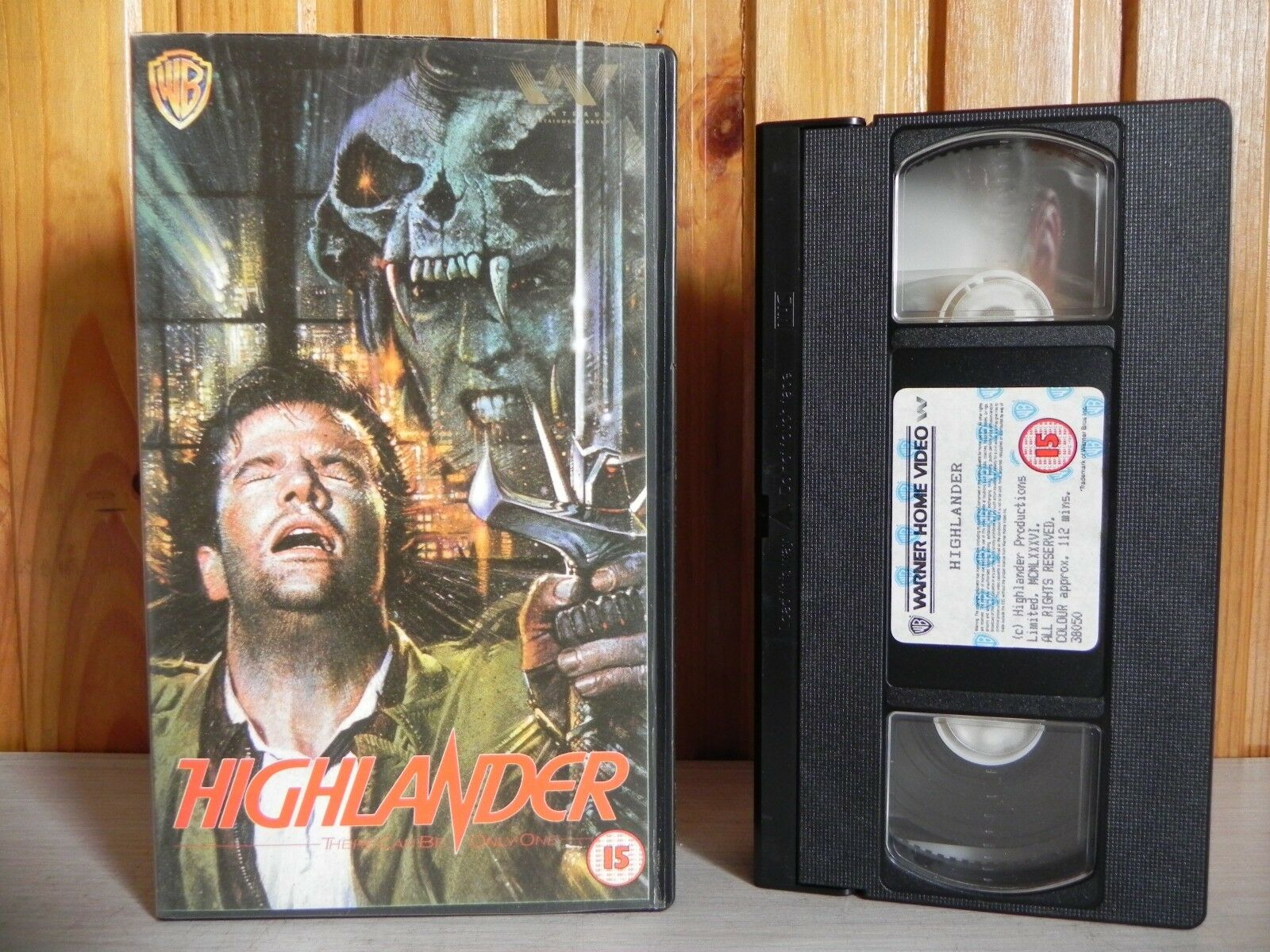 Highlander 1 - The Original - Iconic Sleeve Art - 1st Warner Home Release - VHS-