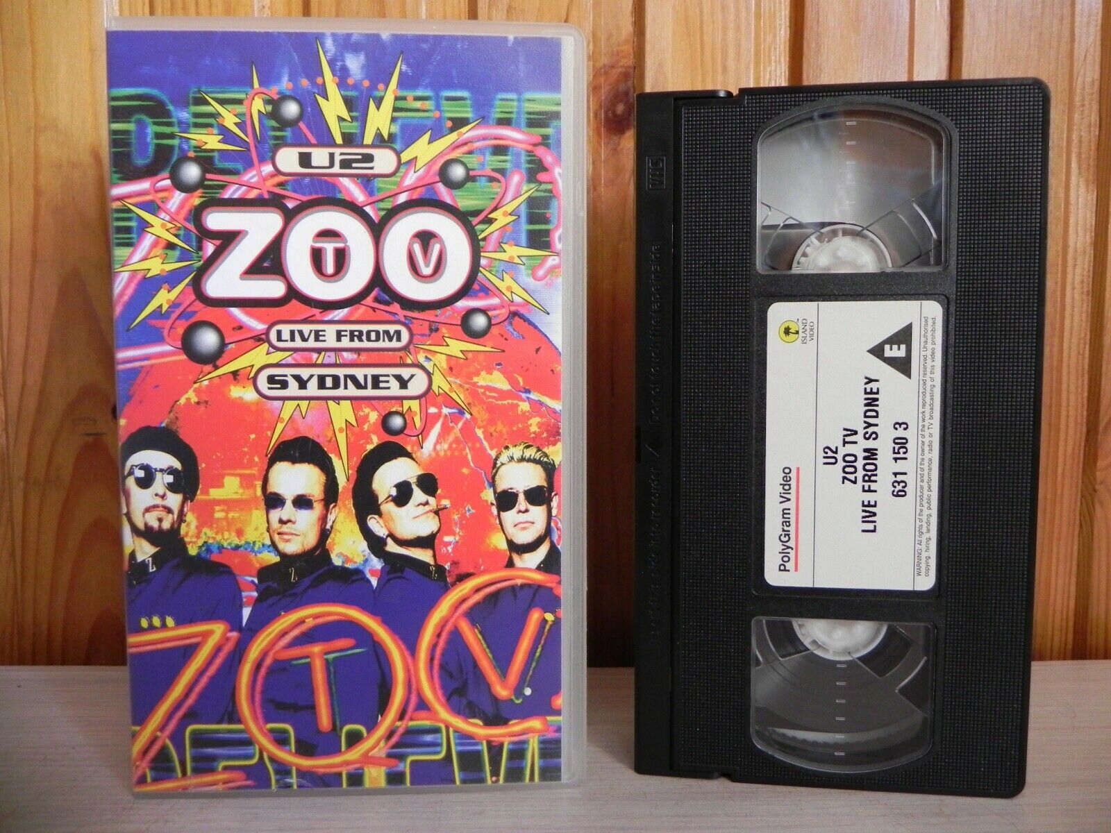 U2 - Zoo TV - Live From Sydney - PolyGram Video - Live Performance - Pal VHS-