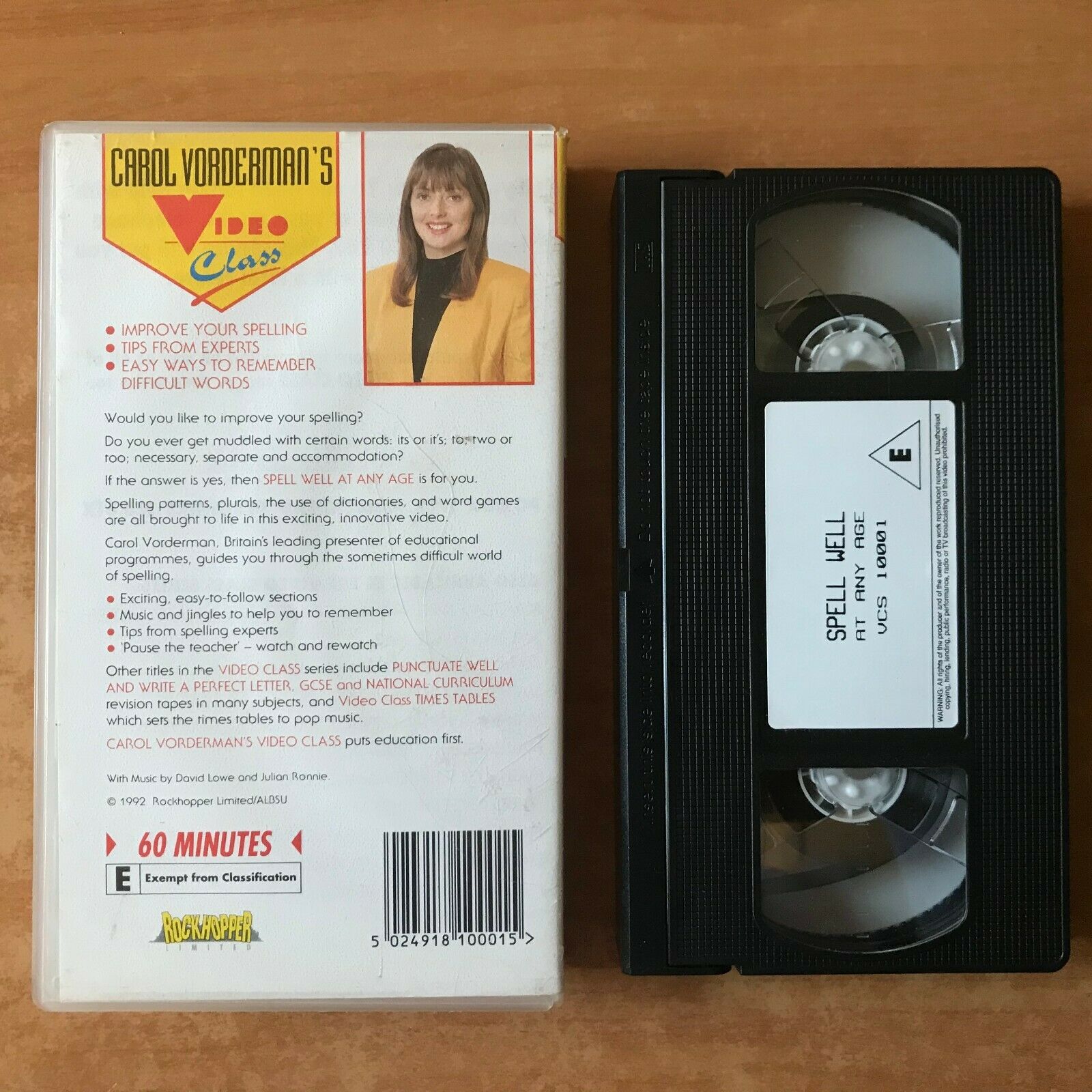 Spell Well At Any Age; [Carol Vorderman] Educational - Learning - Kids - Pal VHS-