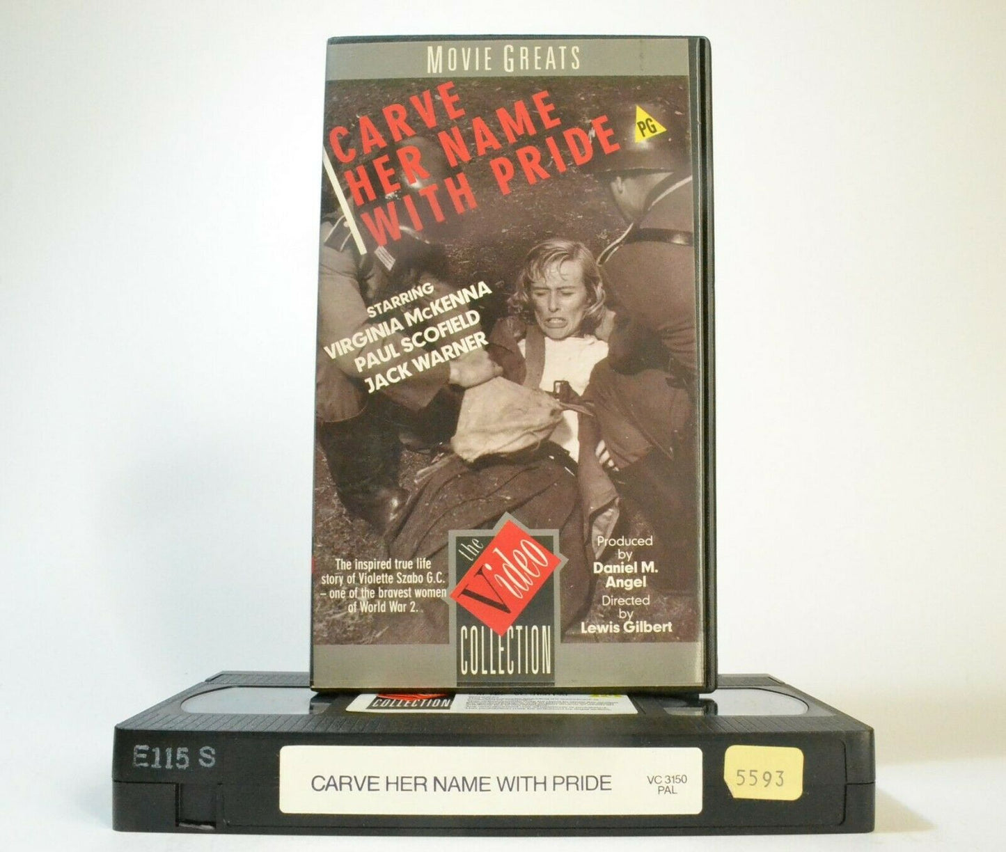 Carve Her Name With Pride (1958): Biographical Drama - Virginia McKenna - VHS-