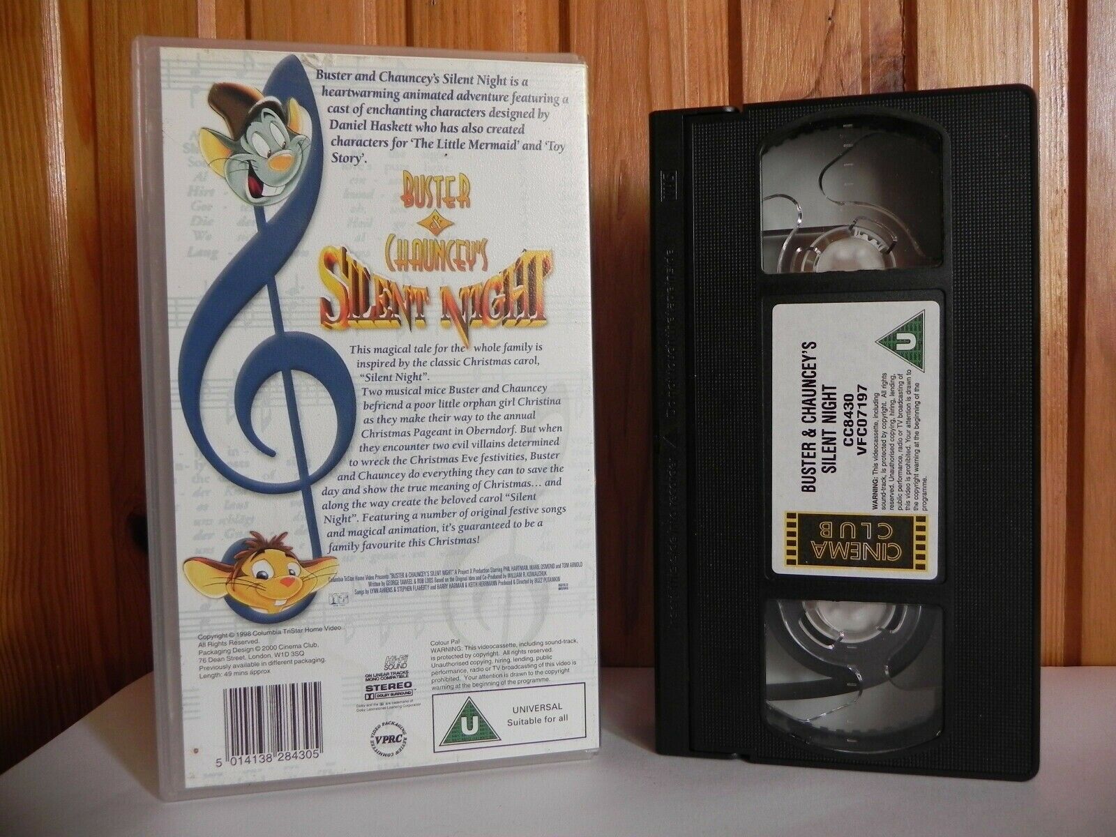 Buster And Chauncey's Silent Night - Animated - Christmas Adventure - Kids - VHS-
