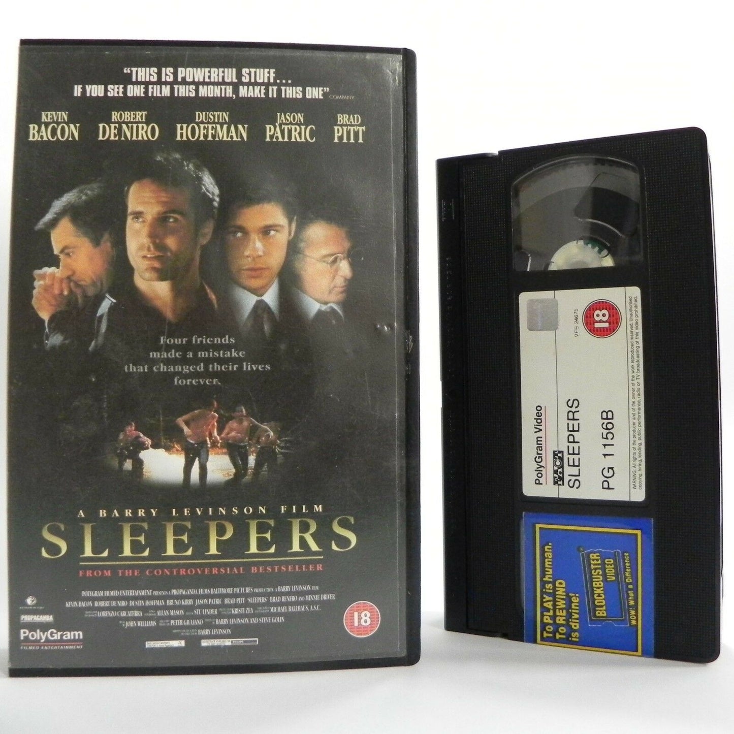 Sleepers: B.Levinson Film - Large Box - Thriller/Drama - B.Pitt/R.De Niro - VHS-