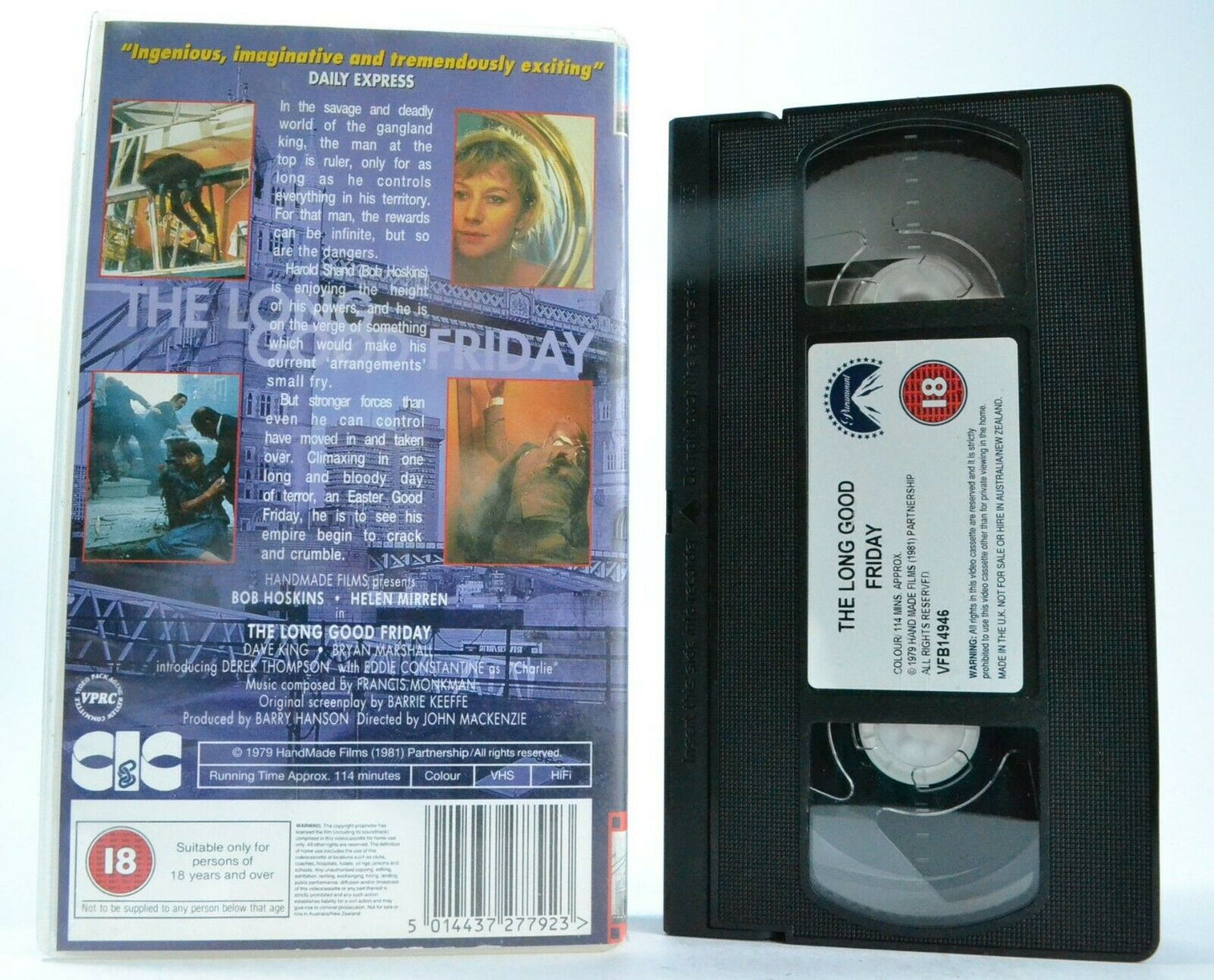 The Long Good Friday (1980): Crime Drama - Bob Hoskins / Helen Mirren - Pal VHS-
